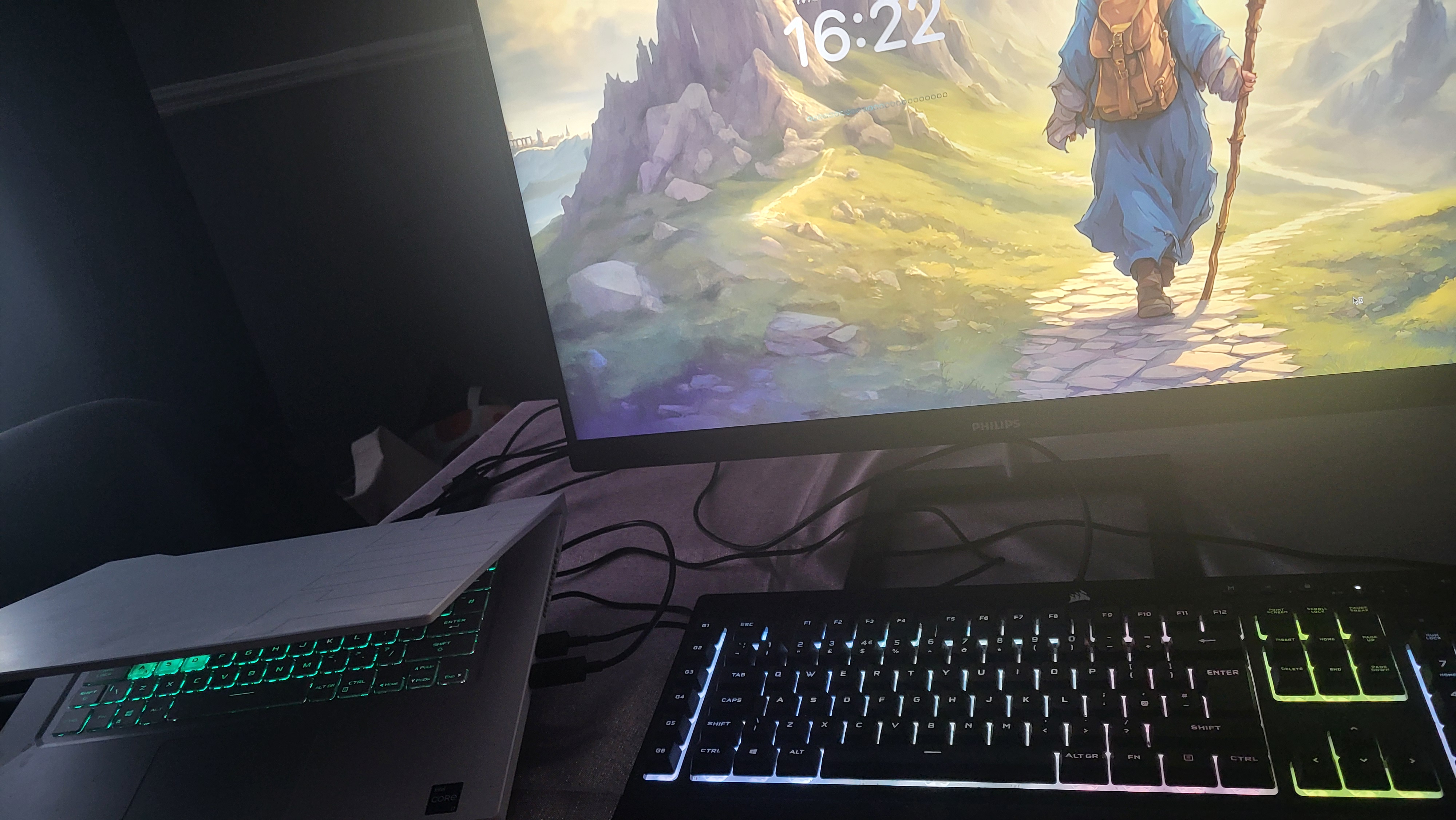  ASUS TUF 15 RTX 3060 plugged into 4k monitor 